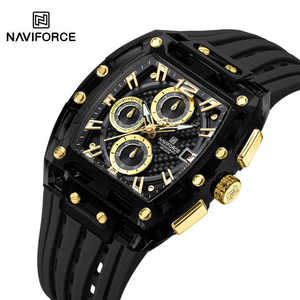 OEM NAVIFORCE 7105 Marque Mode Sport Montre Hommes Quartz Homme Montres Étanche De Luxe Chronographe Horloge Quartz Montres-bracelets - Product Image 6