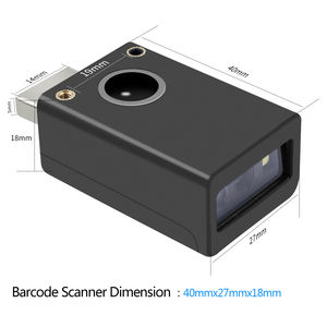 Symcode MJ-1090 Mini Tipo-C USB/Serial Port Barcode Scanner Módulo Self Sensing Command Control para CMOS Light Source abastecido! - Product Image 2