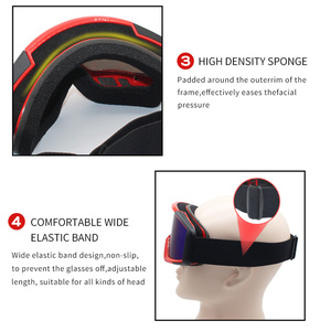 Lunettes de motocross polarisées anti-buée, lunettes de soleil de sport moto design, lunettes de sécurité <span class=keywords><strong>pour</strong></span> moto tendance <span class=keywords><strong>pour</strong></span> hommes, logo personnalisé - Product Image 4