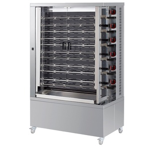 Asador de pollo de panadería comercial vitrocerámica 11 lanzas = 55/66 pollos 1100x610x1760mm 25200 W 400/3V modelo 53554066 EURAST - Product Image 1