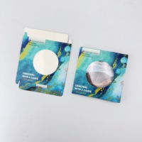 Boîtes cadeaux en carton pliables personnalisées avec fenêtre transparente, boîte d'emballage pour sous-verres