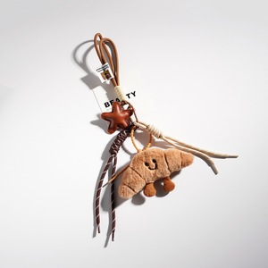 Porte-clés en peluche en forme de baguette de pain, motif dessin animé mignon, pour couples, pendentif décoratif pour sac, figurine décorative - Product Image 4