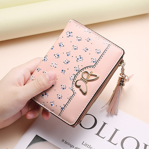 Cartera Corta Personalizable para Mujer, con Estampado Floral, Múltiples Ranuras para Tarjetas, Hebilla y Monedero con Cremallera - Product Image 5