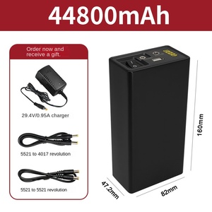แบตเตอรี่ลิเธียม 44800mAh 25.2V 12V 5V ชุดแบตเตอรี่สำรองพลังงานหลายแรงดันไฟฟ้า พอร์ตชาร์จสามช่อง พร้อมระบบป้องกัน <span class=keywords><strong>BMS</strong></span> สำหรับกิจกรรมกลางแจ้ง - Product Image 3