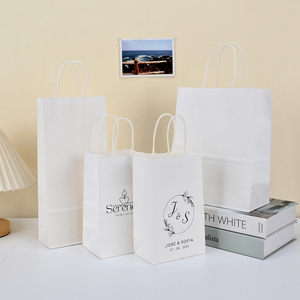 Custom Logo Printed Craft Brown <strong>Paper</strong> Shopping <strong>Party</strong> Gift Thank You <strong>Bag</strong> for Groceries Supermarket Small Business - Product Image 1