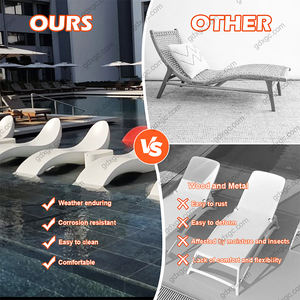 Chaise longue In piscina progettato per profondità d'acqua fino a 9 pollici Aqua Pool lounge per lettini abbronzanti a bordo piscina e solarium - Product Image 6