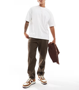 60% coton 40% polyester hommes coupe ample poids lourd à manches courtes <span class=keywords><strong>poche</strong></span> t-shirts pour hommes - Product Image 2