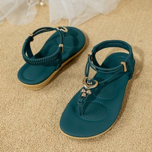 Floral Pattern EVA Outsole Heeled Sandals Anti-Slippery Women's <b>Shoes</b> wholesale Proxy payment - Product Image 1