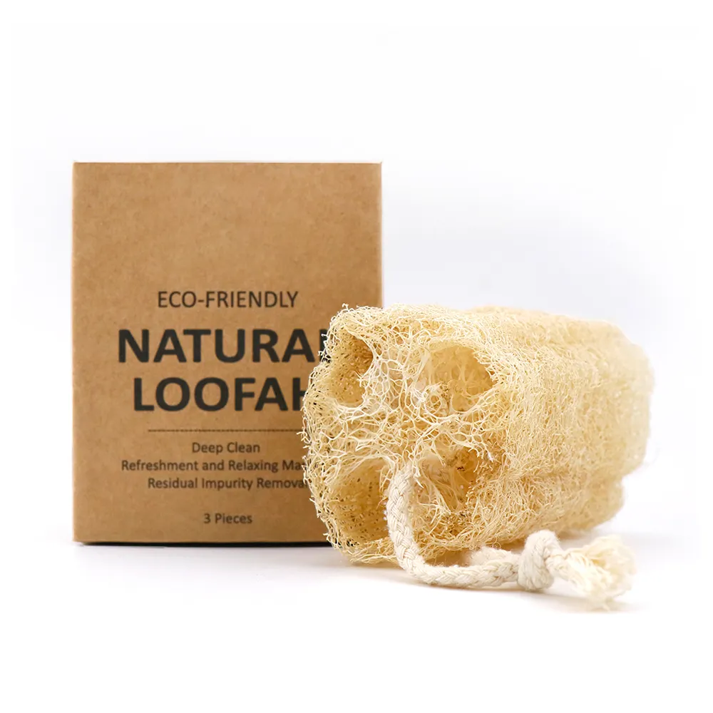 Eco-friendly Bath Supplies 100% Natural Shower Exfoliating Egyptian Loofah Sponge