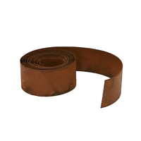 Bordure en acier Corten avec bordure de jardin en rouleau Bordure de paysage de pelouse fleurie