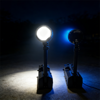 Tour d'éclairage portable compacte et durable, indice de protection IP65, angle de faisceau de 360 degrés, pour le travail de nuit