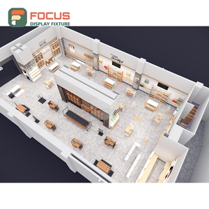 Commercial Store Interior Mixed Material Display Counter Vendor Clothing Store - Product Image 6