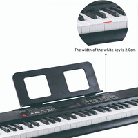 61 Keys Portable Electronic Keyboard Organ - Rechargeable Digital Piano for Adults & Kids Multi-Function Musical Instrument