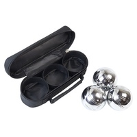 Sac de pétanque ZQURE en nylon durable pour 3 boules avec dessus blanc