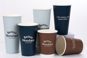 Cốc nước giải khát tùy chỉnh in <span class=keywords><strong>logo</strong></span> 90mm 12oz đôi tường Cốc giấy dùng một lần cốc cà phê sinh thái thân thiện uống nóng - Product Image 5