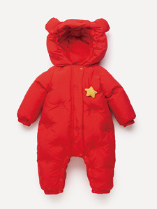 New Baby Down <strong>Jacket</strong> <strong>Jumpsuit</strong> for Boys and Girls Spring 2025 1-3 Years Zipper Closure Climbing &amp; Ski Outwear - Product Image 4