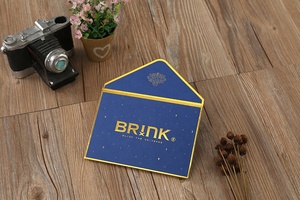 Stempel Panas Foil Emas Kustom Amplop Pernikahan Hadiah Kartu Amplop - Product Image 5