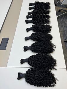 批发全端印度头发缅甸卷曲3B3C扭结卷曲无纬纱散装头发生波西米亚编织头发 - Product Image 5