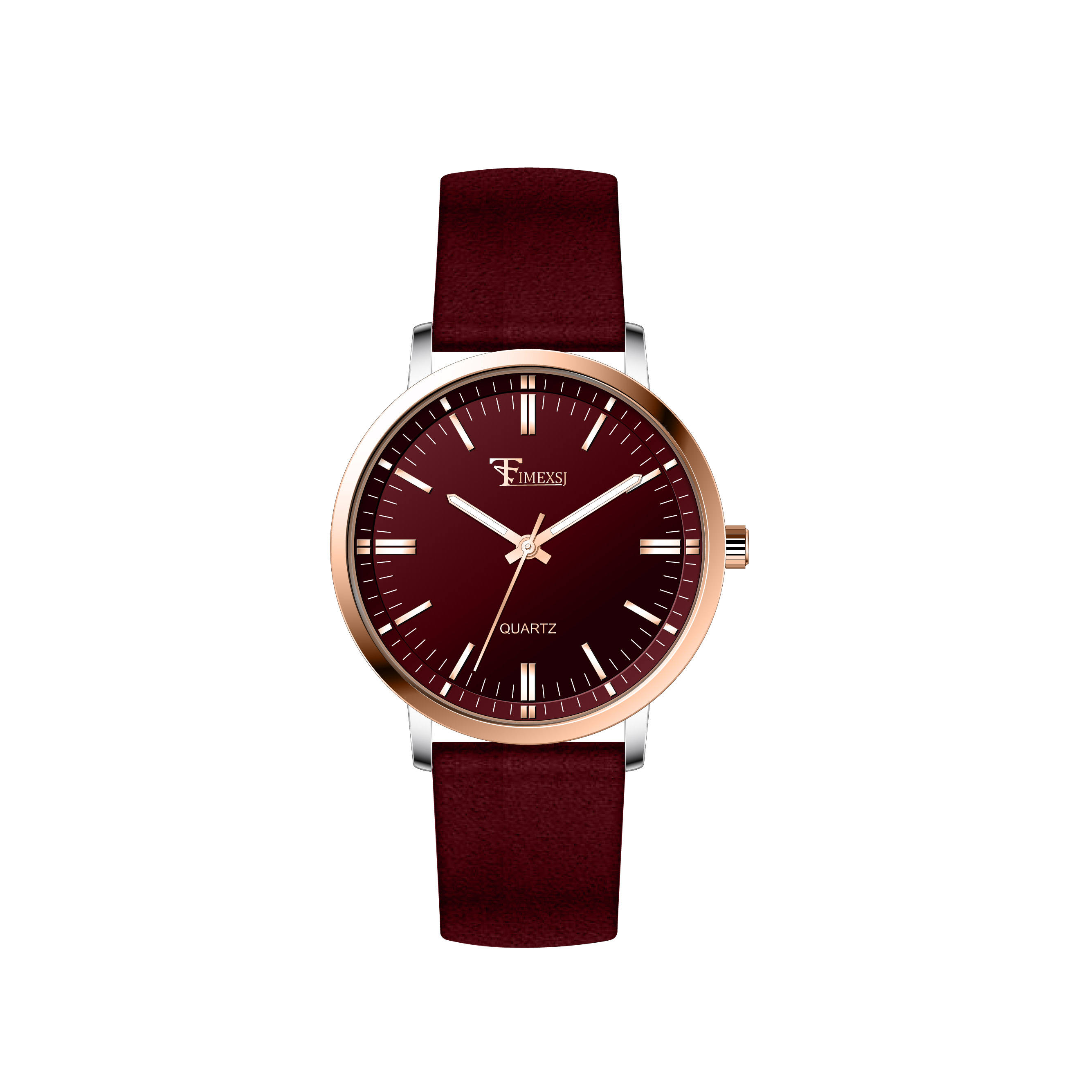 TwoTone Rose Gold - Burgundy
