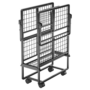 Estructura de <span class=keywords><strong>Cama</strong></span> Plegable de Acero Resistente, Tamaño Completo, Ajustable, Diseño Moderno para Ahorrar Espacio en la Escuela y la Sala de Estar - Product Image 2