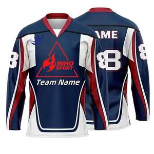 来样定做批发升华曲棍球运动衫，带定制标志时尚冰球制服 - Product Image 5