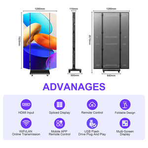 P2 P3 trifold <span class=keywords><strong>LED</strong></span> Poster màn hình hai mặt ba-fold <span class=keywords><strong>LED</strong></span> điện tử Poster Màn hình hiển thị <span class=keywords><strong>3</strong></span> mặt <span class=keywords><strong>LED</strong></span> biểu ngữ - Product Image 2