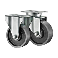 Roues de chariot de boulangerie pour four industriel, roulettes en fonte résistantes à la chaleur, roulettes haute température