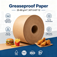 Papier d'emballage alimentaire personnalisé avec logo, papier anti-graisse pour hamburgers, pain et gâteaux