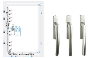 Aluminio vidrio negro diseño puerta corredera vanidad <span class=keywords><strong>vinilo</strong></span> <span class=keywords><strong>cenefa</strong></span> ideas - Product Image 2