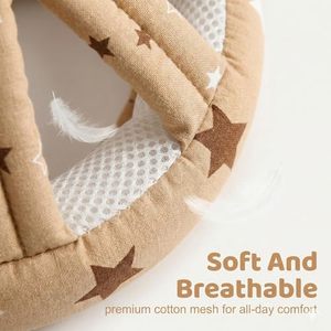 <span class=keywords><strong>Casque</strong></span> de sécurité pour bébé, protection anti-collision douce pour la tête, chapeau de protection réglable contre les chutes pour bébé qui rampe et marche - Product Image 4