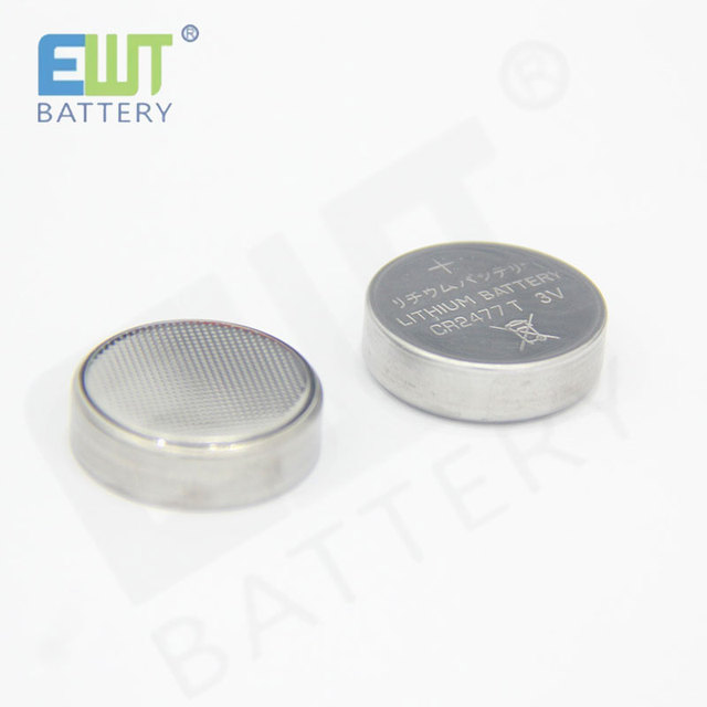 EWT Cheap Primary Lithium Battery CR2477 3V 950mAh Button Primary Battery for Alarm Device