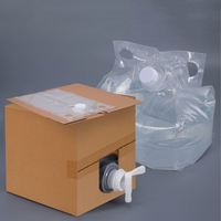 Sacs d'emballage Bag-in-Box (BIB) en aluminium de qualité alimentaire 5L 10L 15L 20L, imprimés en héliogravure, pour stockage de liquides, avec valve, jetables et personnalisables