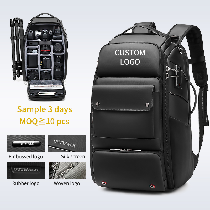 Shockproof anti theft for men travel dslr backpack bag waterproof professional camera backpack