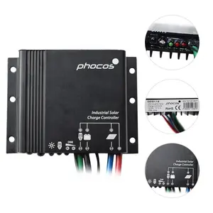 Phocos 12v 24v CIS10 CIS20 pwm ไฟถนนพลังงานแสงอาทิตย์ตัวควบคุมการชาร์จพลังงานแสงอาทิตย์สําหรับแบตเตอรี่ลิเธียม