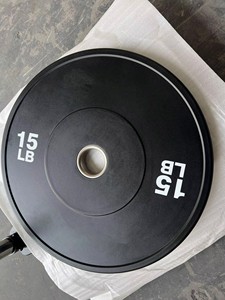 TOPTONS fabrika kaynağı özel Logo Fitness ekipmanları ağırlık kaldırma siyah kauçuk rekabet tampon plakaları - Product Image 4