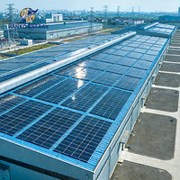 Structure de montage solaire sur toiture conçue pour les bâtiments commerciaux, système de montage photovoltaïque commercial et industriel