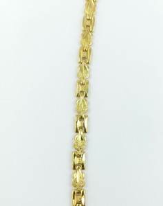 DIVYORO Gold Plated <b>Copper</b> and Brass Chain & Link Women's Classic Style <b>Bracelet</b> Festive Occasion Luxury Daily Wear - Product Image 3