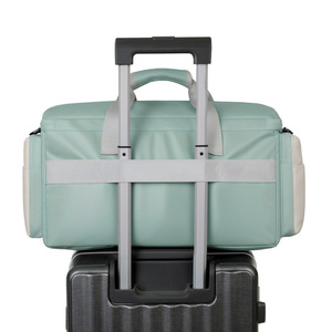 Lightweight Fashion Nylon Travel Duffel <b>Bag</b> with Luggage Strap Large Capacity Weekender <b>Bag</b> Multi-pocket Overnight Gym <b>Bag</b> - Product Image 6