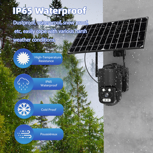 Cámara PTZ Solar Inalámbrica a Prueba de Agua con Módulo SIM 4G, Visión Nocturna en Color de 3MP, Audio Bidireccional, Detección de Movimiento, Uso Global - Product Image 4