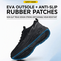 Chaussures de sécurité non métalliques à embout de protection, tige en maille respirante, légères, résistantes aux glissades et aux perforations pour la construction et l'industrie