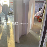 Magnifique Arche Florale Personnalisée Murale, Panneau 3D en PVC pour Mariage, Événement et Fête