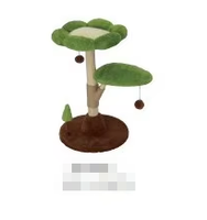 Arbre à chat d'intérieur classique de 36,5 pouces, multi-niveaux, design cactus, avec perchoir en peluche, sisal et bois, et niche privée pour chatons de petite taille