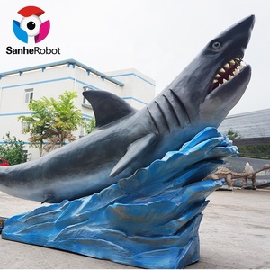 Thực tế cuộc sống Kích thước Robot megalodon động vật biển animatronic cá mập để bán - Product Image 4