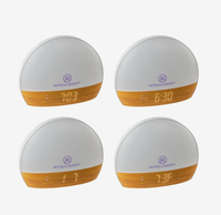 Réveil numérique personnalisé avec logo, simulation du lever du soleil, fonction snooze, USB, pour cadeau promotionnel d'entreprise, bureau, table