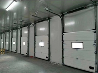 Porte sectionnelle extérieure industrielle en alliage d'aluminium