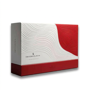Boîte cosmétique de luxe avec estampage doré pour l'emballage des soins de la peau, boîte cadeau <span class=keywords><strong>en</strong></span> papier rigide avec logo personnalisé imprimé, vente <span class=keywords><strong>en</strong></span> gros, achat <span class=keywords><strong>en</strong></span> vrac - Product Image 1