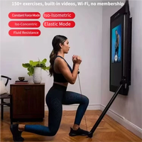 Appareil de musculation intelligent sans fil mural SR avec écran tactile, poids numérique réglable, entraîneur double bras pour entraînement complet du corps à domicile