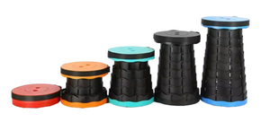 Sgabello Pieghevole da Esterno, Sedia Telescopica Portatile da Giardino con Scatola Colorata, Sgabello Richiudibile per Campeggio, Picnic, Pesca - Product Image 3