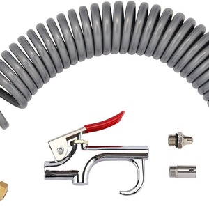 Pneumatic Blow Gun Kit With 3.5M Nylon Hose 6Mm 1/4 Inch Quick Connector Brass Body Air Tool Accessories - Product Image 1