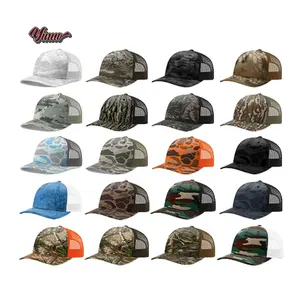 Hot Sale Real Tree Camo Trucker Hat Blanks Custom Logo Camouflage Trucker Hat Camo Trucker Hat